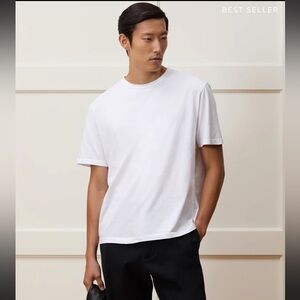 Todd Snyder white oversized luxe jersey cotton tee size medium EUC